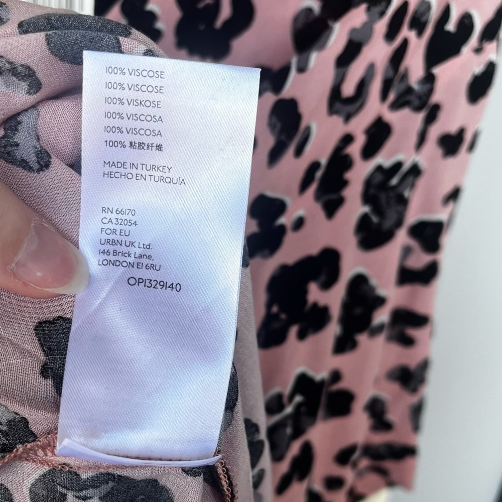 Maeve by Anthropologie NWT Rita Printed Tunic Side Slits Leopard Midi Size 1X - Picture 8 of 8